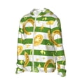 thumbnail image 3 of Goofa Watercolor St Patrick Day Printed Women's UPF 50+ Sun Protection Hoodie Jacket Lightweight Long Sleeve Sun Shirt for Women with Pocket Hiking Outdoor-3X-Large, 3 of 9