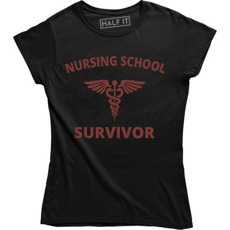 

Nurse Funny Gift Nursing School Survivor Medical Graduation Tee Shirt