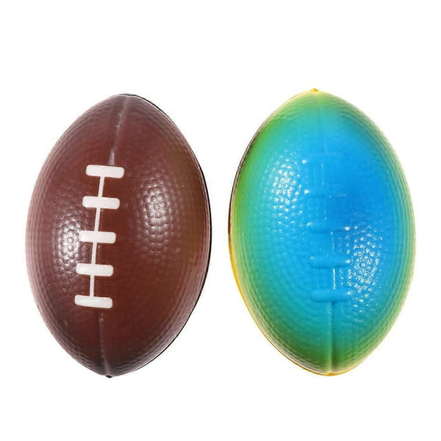 10 Pcs Eco-friendly Slow Rising Rugby Balls Assorted Color Perfect for Indoor Play and Stress Relief for All Ages