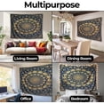 thumbnail image 5 of Golden Mandala Glow Wall Tapestry Bohemian Aesthetic Wall Hanging Decor for Bedroom Dorm Living Room Picnic Home 30"x40", 5 of 6