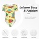 thumbnail image 4 of Balery Colorful Outer Space Body de cuello redondo de manga corta para mujer Tops de manga corta Tops básicos-XX-Large, 4 of 7