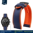 thumbnail image 3 of Correa de reloj de nailon resistente al agua con base de goma de 20 mm, 22 mm, 23 mm y 24 mm para la serie Longines, IWC Pilot Mark 18, Seiko y Omega, 3 of 5