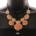 thumbnail image 3 of Mi Amore Necklace-Earring-Set Peach/Gold-Tone, 3 of 3