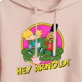 thumbnail image 3 of Hey Arnold! - Arnold and Friends - Juniors Cropped Pullover Hoodie, 3 of 5
