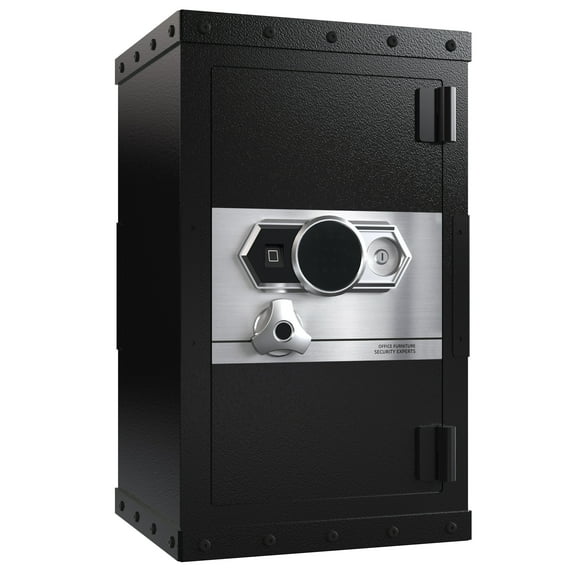 Home Safes Three-lock safe, measuring 28.3 ″ × 16.5″ × 14.9 ″, suitable for home and office use, large steel digital safe equipped with a digital lock.,Fireproof Safes