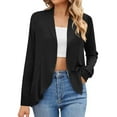 thumbnail image 1 of iHPH7 Cardigans pour Femmes Légers et Amples, Mode Automne, Manches Longues, Cardigans Doux pour Femmes, Cardigans Légers pour Femmes, Noir P, 1 of 7
