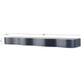 thumbnail image 3 of DecMode 48" x 8" Handmade 1-Tier Black Wall Shelf, 3 of 9