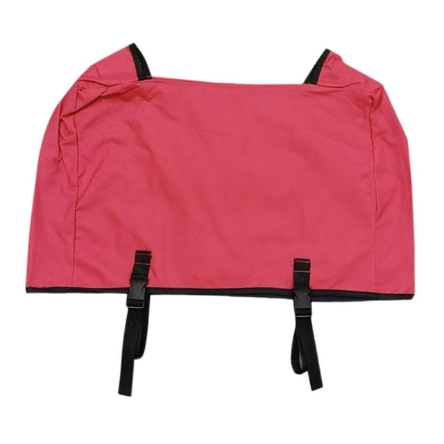 Cubierta de carro plegable, cubierta de carro de jardín con hebilla de liberación rápida, bolsa exterior a prueba de polvo para carrito de campamento Rojo