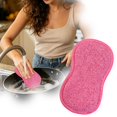 thumbnail image 2 of Non Scratch Microfiber Scrub Pad, Torqee Reusable Kitchen Sponge, Washable Dish Scrubber, for Pot Washing, Stove Wiping and Table Surface Cleaning, Pink, 2 of 4