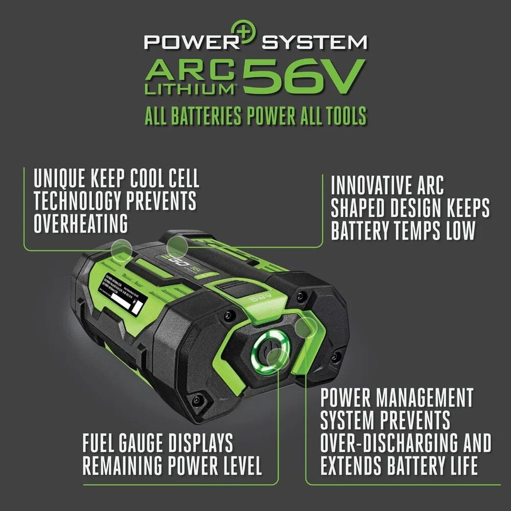 Ego Power+ 56V 2.5Ah Lithium Ion Power Tool Battery Pack With Fuel Indicator (2 Pack)