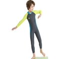 thumbnail image 5 of Luxsea Summer Kids Diving Snorkeling Suits Children Full Body Wetsuit Swimsuit One-Piece Long Sleeves UV Protection Swimwear Outfit For Surfing Snorkeling Swimming, 5 of 8