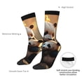 thumbnail image 4 of Fotbe Maple Forest Panda Pattern Long Socks for Men & Women – Breathable & Stretchy Compression Socks, Ideal for Running, Travel, and Everyday Wear Size 5-11, 4 of 6