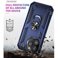 thumbnail image 3 of TJS Phone Case for Apple iPhone 14 Pro Max, Impact Resistant Metal Ring Magnetic Support Kickstand Drop Protector Cover for iPhone 14 Pro Max (Purple), 3 of 5