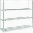 thumbnail image 4 of Nexel 5 Tier Silver Epoxy Wire Shelving Starter Unit, 72"W x 24"D x 63"H, 4 of 5