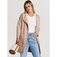 thumbnail image 6 of Luniro Womens Fall Jackets Oversized Trench Coat Open Front Casual Long Cardigan Sweater Clothing, 6 of 11