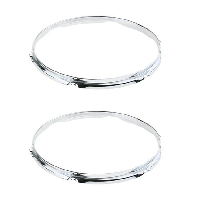 1 Pair Snare Drum Hoop Ring Rim for Bass Drum Hoop Percussion Instrument 13 Inch 6 Hole