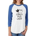 thumbnail image 1 of Tstars Womens Dog Lover Shirt Gift for Dog Owner Crazy Pug Lady Funny Humor Animal Lovers Shirt Pet Gifts for Her 3-4 Women Sleeve Baseball Jersey Shirt, 1 of 4