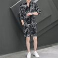 thumbnail image 5 of Conjunto de pantalones cortos para hombre, ropa de trabajo, sudaderas, chándal suave, novedad en camisetas y tops, conjuntos de camisetas y pantalones cortos para hombre, moda para hombre 2024 XL, 5 of 5