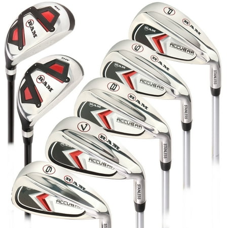 Ram Golf Accubar Mens Right Hand +1 Inch Iron Set 5-6-7-8-9-PW - HYBRID (Best Golf Iron Sets)