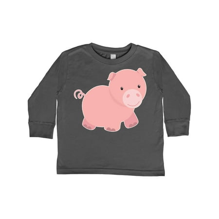 

Inktastic Pig Gift Toddler Boy or Toddler Girl Long Sleeve T-Shirt