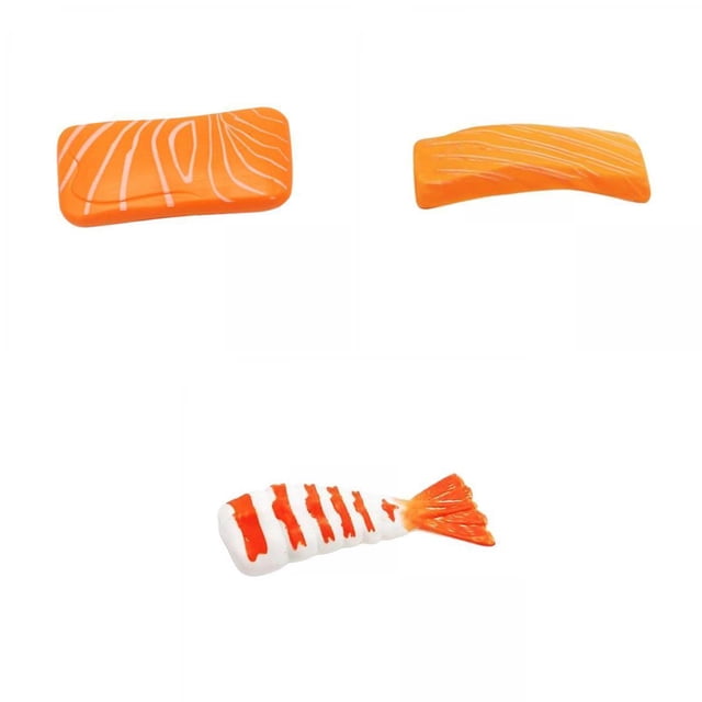 Paquete de 3 juguetes de comida CUTICAT imitación de sushi japonés sin BPA