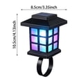 thumbnail image 3 of VMWMSSR Solar Powered Fence Post Lights,Waterproof Auto On Off Clip‑On Solar Lantern,Portable Outdoor Deck Railing Light For Patio Backyard Garden Yard Decoration(Colored Light-4.13"), 3 of 7
