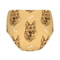 Teen Girls Underwear German Shepherd Dog Bitterness Soft Cotton