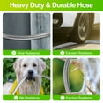 thumbnail image 4 of Elegant Choise Garden Hose 75ft Stainless Steel Metal Water Hose with Nozzle Sprayer, Silver, 4 of 10