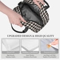 thumbnail image 3 of Disketp Black Plaid Heart Lonchera Térmica para Mujer y Hombre, Bolsa de Almuerzo Reutilizable e Impermeable para Trabajo, Viajes y Picnic, 3 of 7