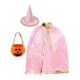 thumbnail image 4 of Conjunto de Disfraz de Halloween Yinane con Capa de Mago para Presentaciones Rosa, 4 of 8