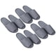thumbnail image 1 of GOOHOCHY 4 pares de pantuflas desechables para hombre, portátiles y plegables, ideales para viajes y hoteles (grises), 1 of 8