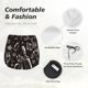 thumbnail image 4 of Balery Wine Seamless Pantalones cortos deportivos para mujer con forro y dos bolsillos, elásticos, para entrenamiento, gimnasio, yoga-X-Large, 4 of 7