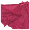 thumbnail image 3 of Bikini Carnival para Mujer de Encaje con Mesh Vino y Negro Talla M, 2 Piezas, 3 of 4