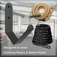 thumbnail image 4 of Battle Rope Storage Rack Exercise Rope Storage Hanger Wall Mount Rope Storage Rack for Exercise Rope Battle Rope in Home Gym or Commercial Gym, 4 of 7