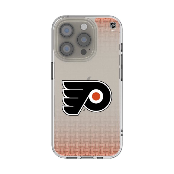 Philadelphia Flyers Linen Logo iPhone Clear Case