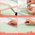 thumbnail image 5 of Binding Spines/Coils/Combs, Open & Close Easily Adding Pages for Notebook , Binding Machine 30 Ring Diameter 3/8" Binding Combs， Maximum 65 Sheets Multicolor Trimmable Sturdy 10pieces, 5 of 6