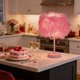 thumbnail image 4 of Lámpara De Mesa De Hierro 1Pcs 11.02x3.94" Iron Table Lamp with Pink Feather Shade USB Powered Decorative Bedside Lighting for Bedroom or Wedding Decor JASKFLY, 4 of 7
