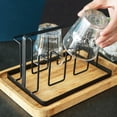 thumbnail image 6 of 6 Glass Cups Stand Holder Drying Shelf Kitchen Water Cup Rack, 6 of 8