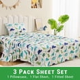 thumbnail image 2 of Gogreen 3PC Twin Sheet Set Deep Pocket Fit 14", Breathable Microfiber Soft Twin Sheet Set Warm Sheets, Luxury Hotel Style Home Decor Twin Bed Sheet Set, Gift for Women, Men (Tiny Dinosour, Twin), 2 of 7
