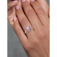 thumbnail image 4 of Gem Stone King 0.97 Ct Oval Cabochon Pink Simulated Opal 925 Sterling Silver Ring, 4 of 4