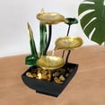 thumbnail image 2 of Tabletop Water Fountain Ornament Waterfall W/LED Light Water Landscape Crafts for Outdoor/Indoor Decor Yoga SPA Gift, 2 of 8