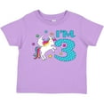 thumbnail image 3 of Inktastic I'm Three Unicorn, 3rd Birthday Boys or Girls Toddler T-Shirt, 3 of 5