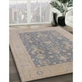 thumbnail image 2 of Ahgly Company Indoor Rectangle Mid-Century Modern Gunmetal Gray Oriental Area Rugs, 2' x 4', 2 of 6