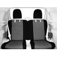 thumbnail image 2 of CalTrend Rear 50/50 Split Bench SuperSuede Seat Covers for 2002-2010 Chrysler PT Cruiser - CR159-08SP Light Grey Insert with Black Trim, 2 of 3