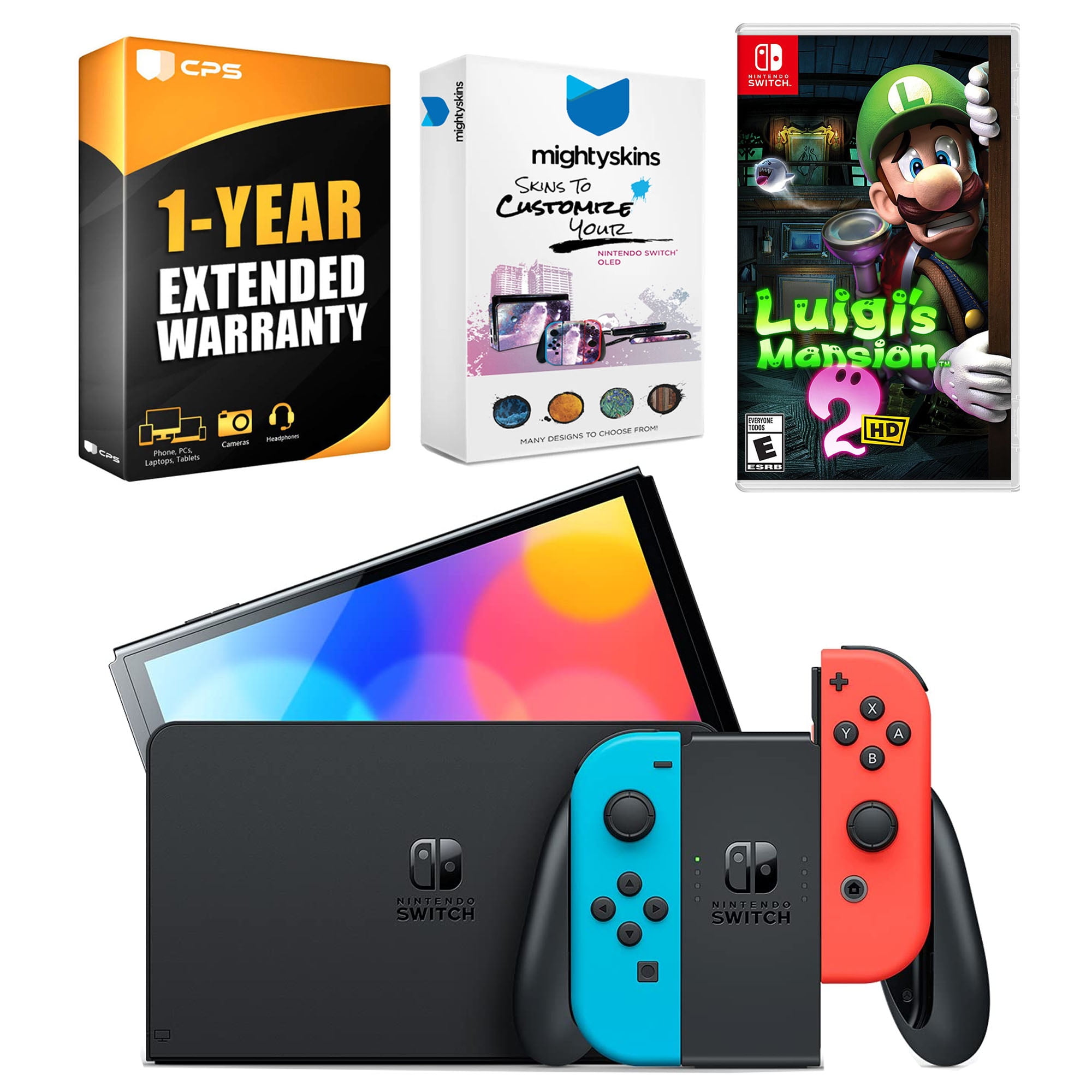 Nintendo Switch 32GB, Neon Blue/Red Joy-Con, 6.2
