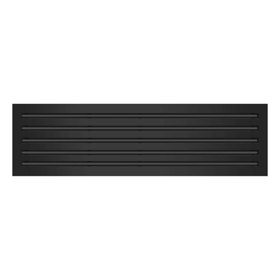 BUILDMART - 36x10 Modern AC Vent Cover - Decorative Black Aluminum Air Vent - Standard Linear Slot Diffuser - Heating and Cooling Register Grille for Ceiling, Walls & Floors - Texas Buildmart