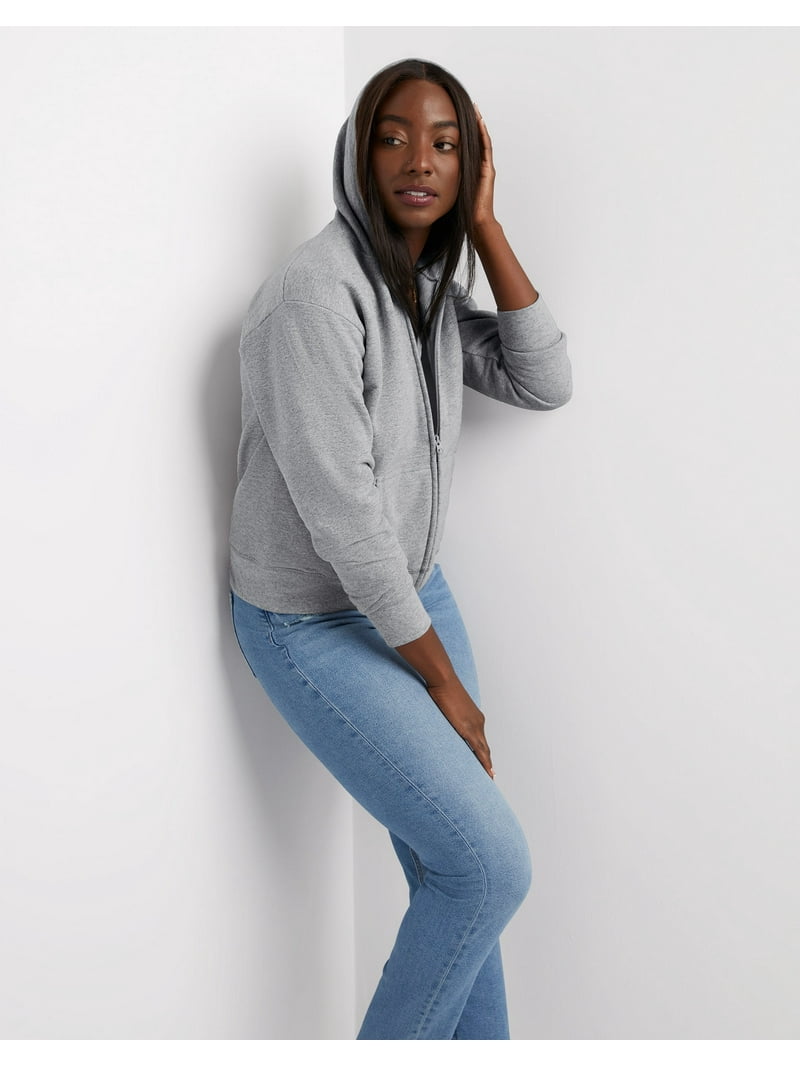 Pink Hoodie Women Plus Size Hanes EcoSmart Fleece Hoodie