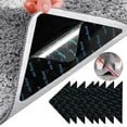 thumbnail image 2 of Triangle Carpet Wall Stickers PU Material Floor Mat Pads Secure Stabilize Rugs For Living Room Bedroom Bathroom 8PCS, 2 of 4