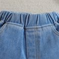thumbnail image 7 of Jean Shorts Ripped Elastic Waist Cartwheel Summer Clothes Jeans Girls 3-4 Years, 7 of 7