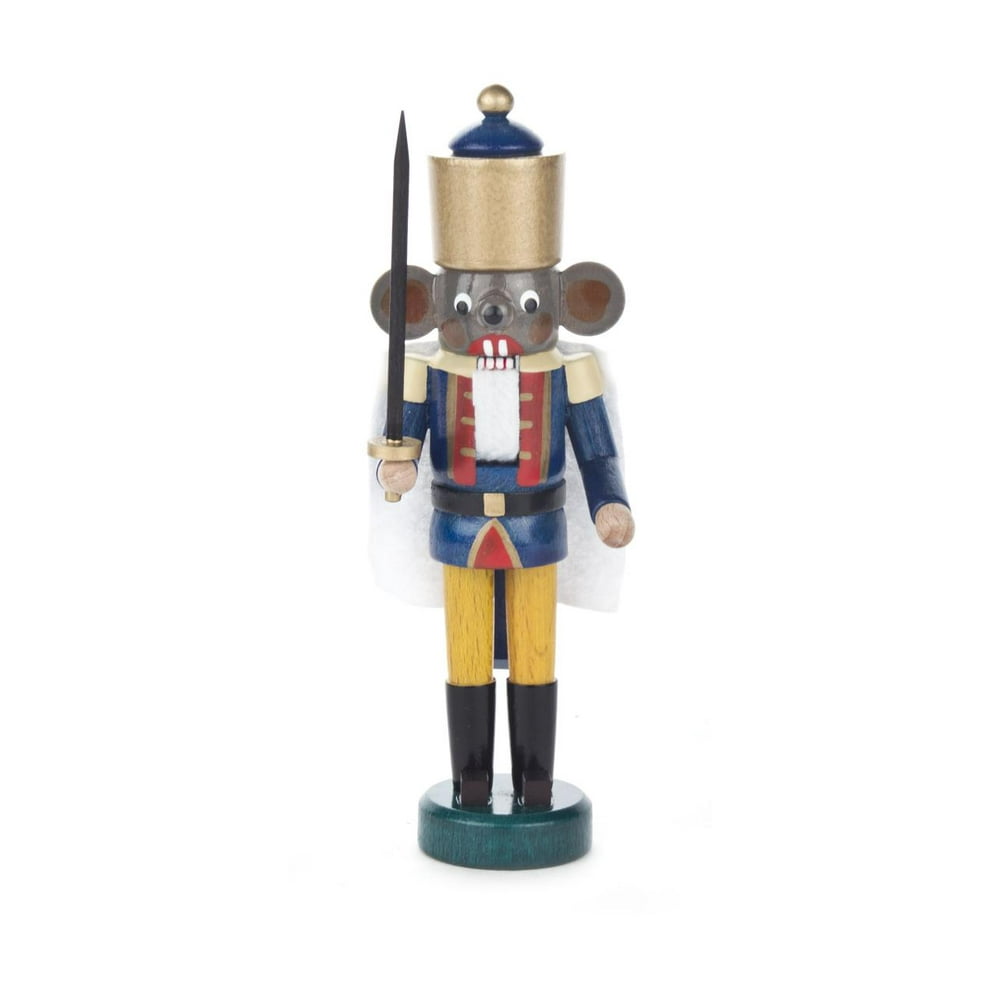 Nutcracker Suite Mouse King German Wood Miniature Christmas Nutcracker